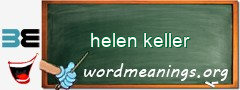 WordMeaning blackboard for helen keller